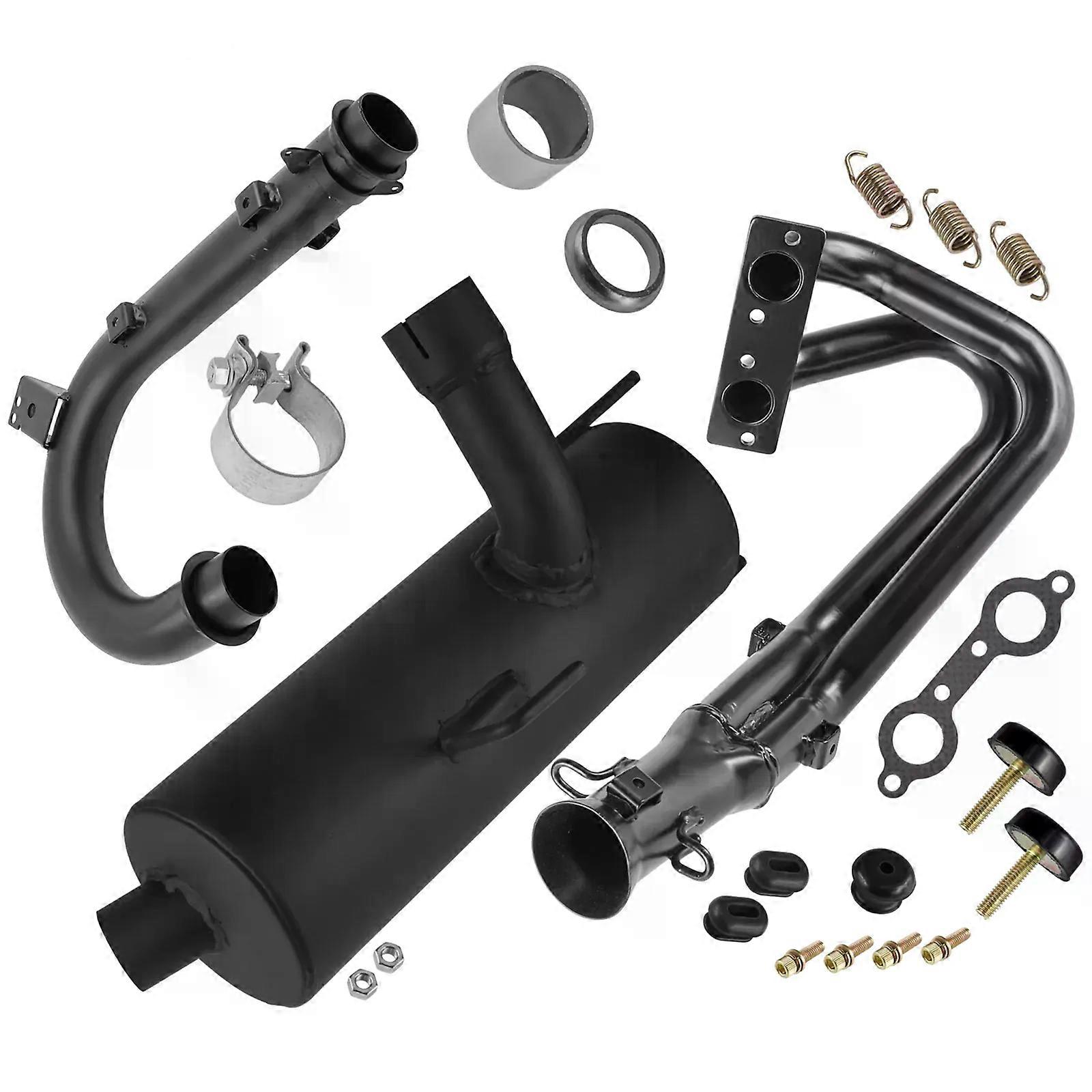 Exhaust Muffler & Pipe w/ Gasket Kit For Polaris RZR S 800 EFI 2009-2012 NO.88526