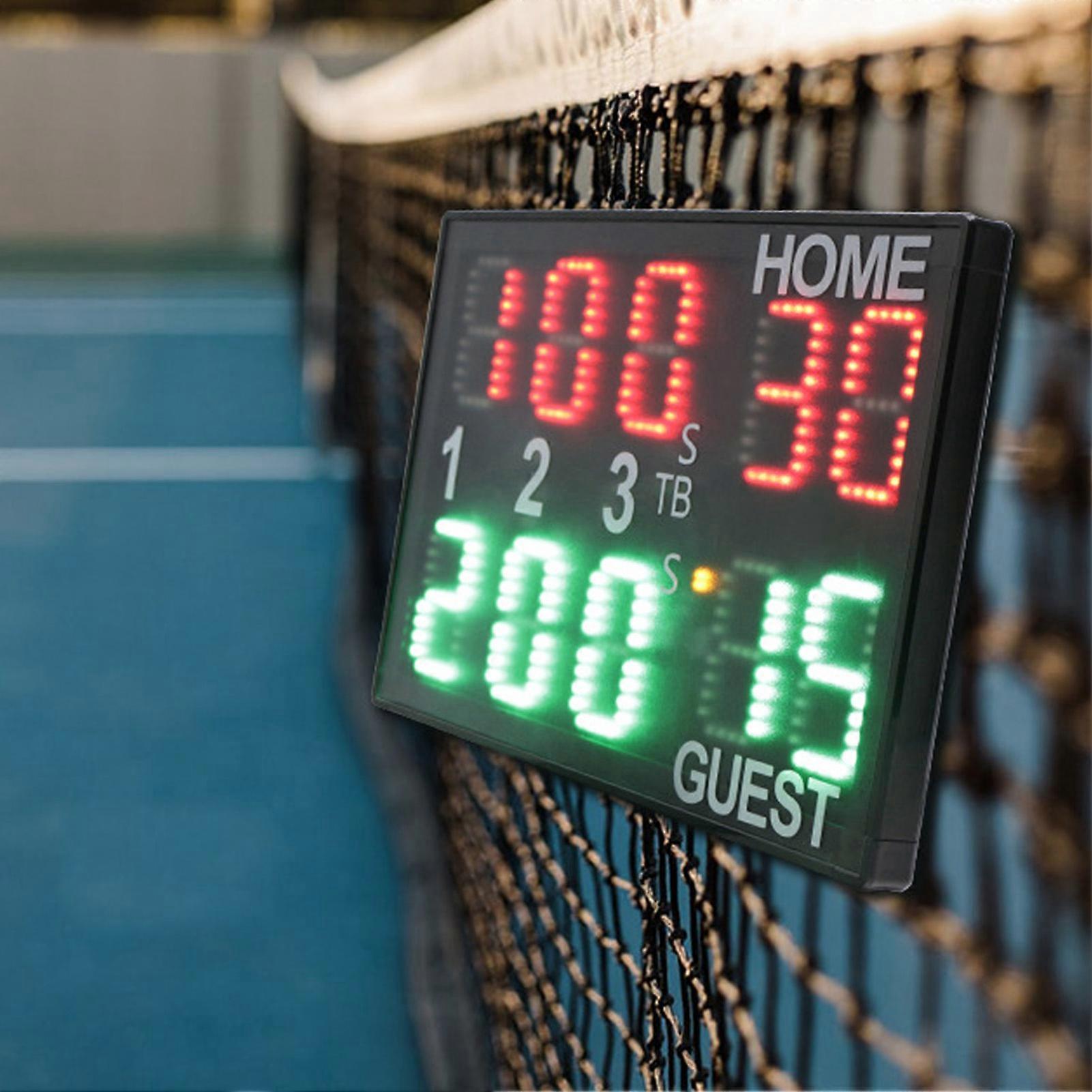 Electronic Scoreboard 10 Digit LED Tabletop Score Board 100‑240V for Match Training EU Plug 