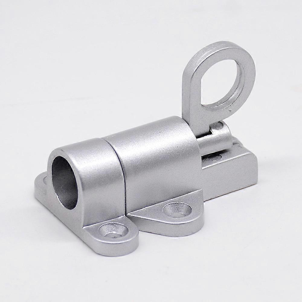4pcs Aluminum Alloy Gate Security Pull Ring Spring Bounce Door Bolt Latch Lock