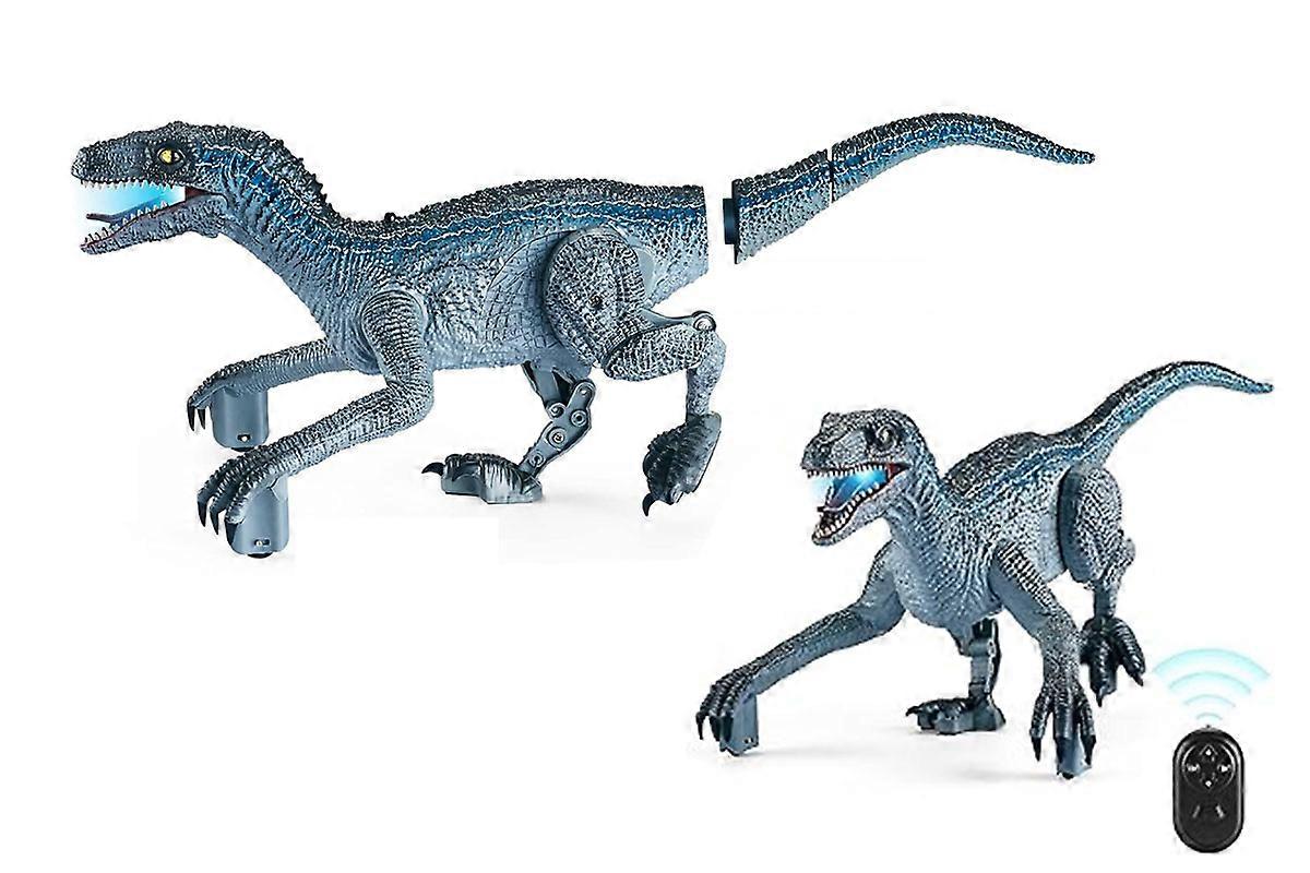 2.4G Dinosaur Toy Remote Control Walking Roaring Velociraptor for Kids