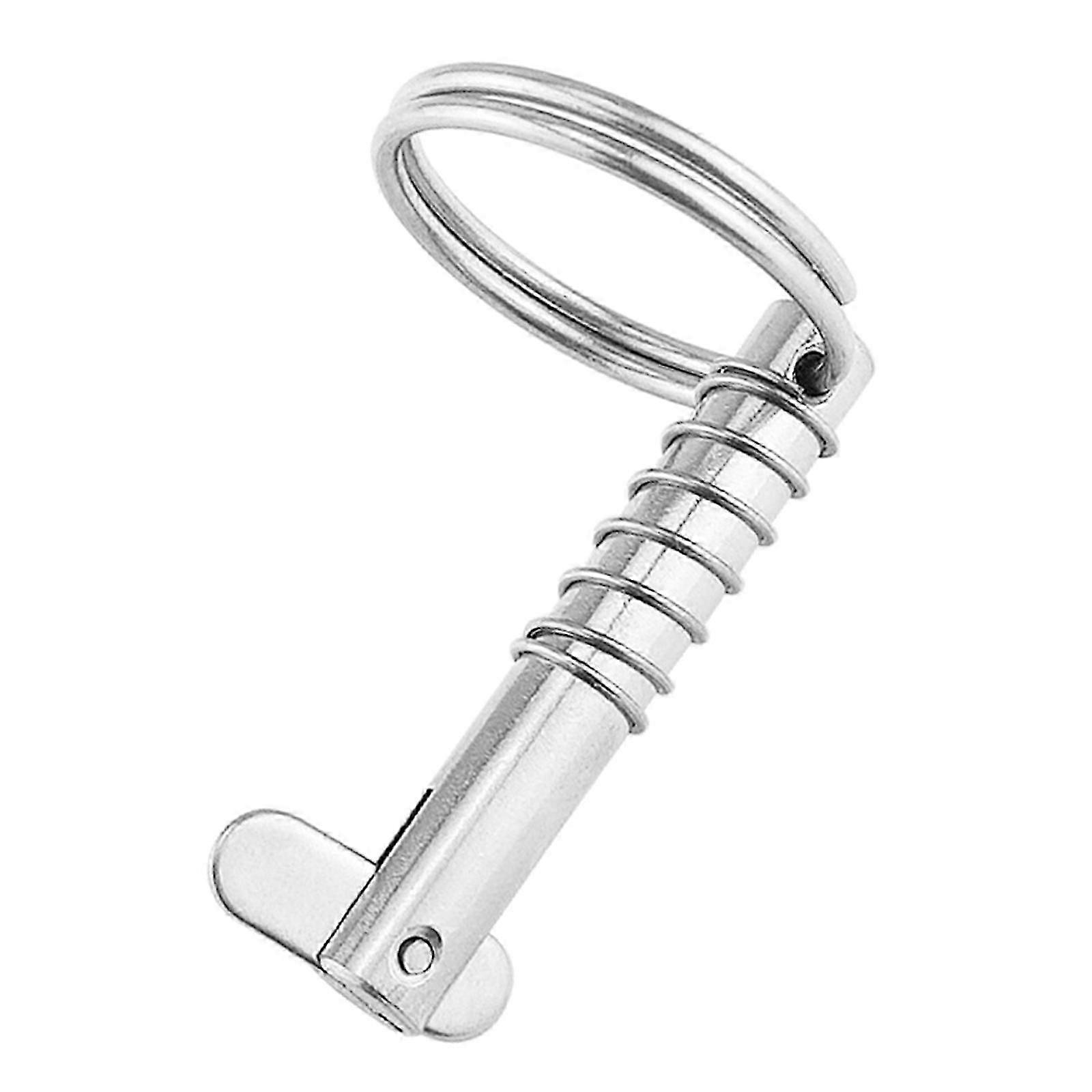 Quick release pin for marine safety with drop cam & spring, stainless steel bimini top hardware