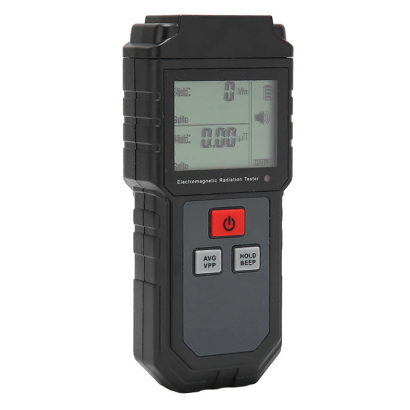 Electromagnetic Radiation Tester 1V/M‑1999V/M LCD EMF Meter with Sound Light Alarm for Home Appliance
