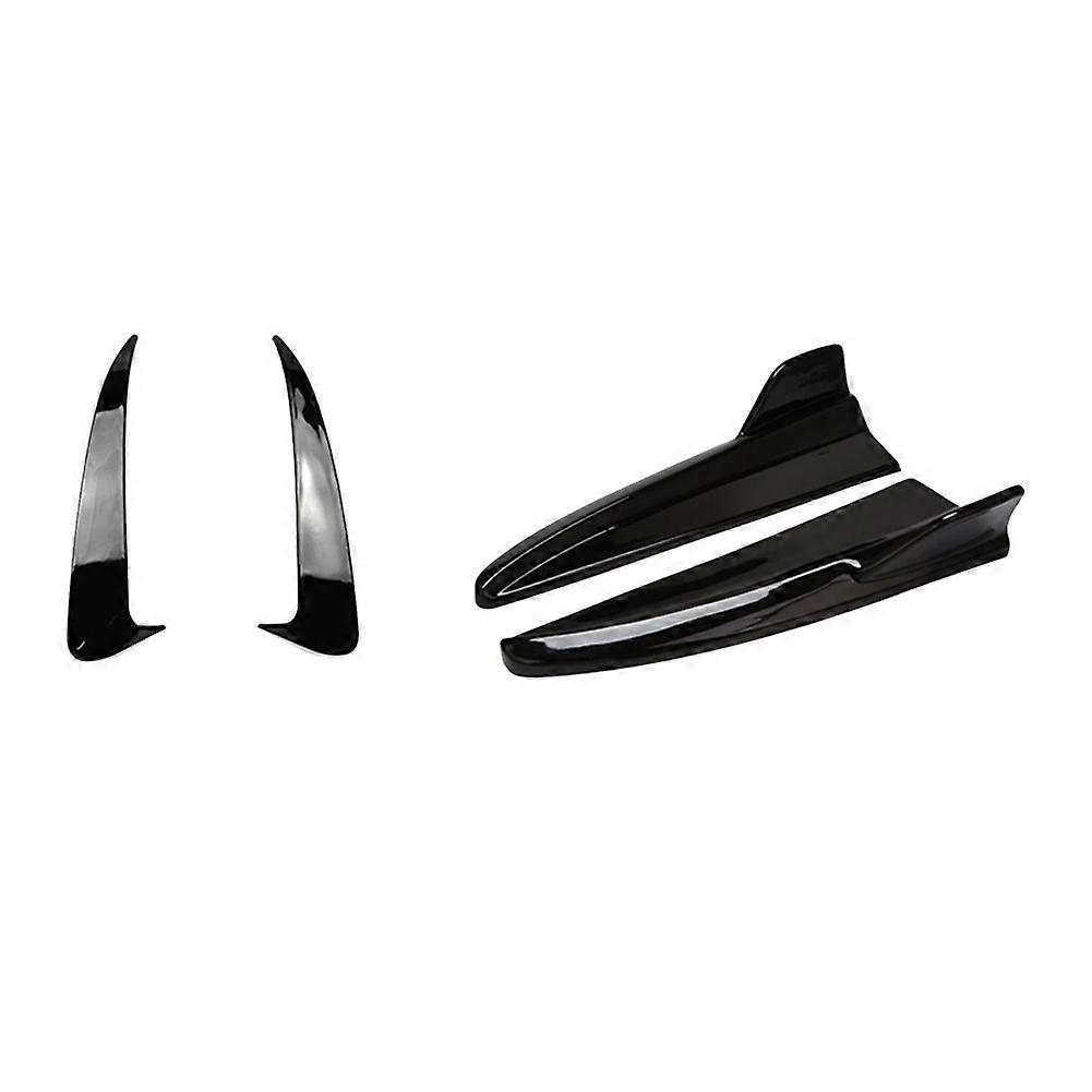 For Mercedes Benz C-Class W205 C180 C200 C300 C43 C63 AMG 2015-2021 Rear Bumper Lip Diffuser Splitte