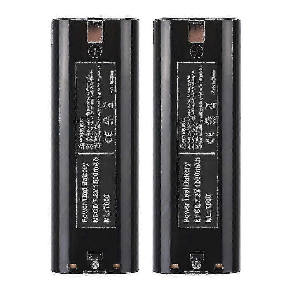 2PCS 7.2V 2100mAh Rechargeable Power Tools NiCd Battery Replacement compatible with Makita 7000 Blac
