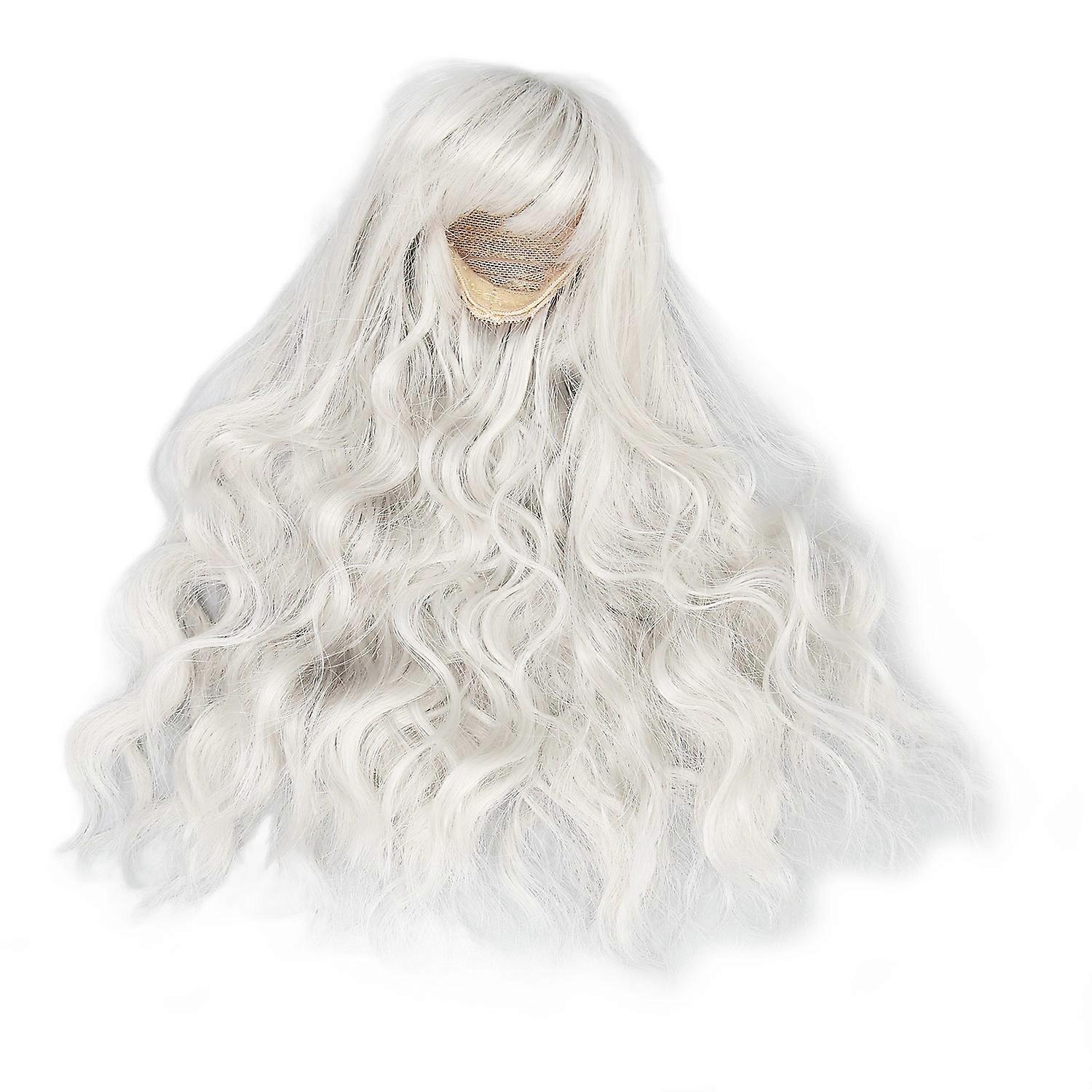 Ball Jointed Doll Wig Curly Soft Heat Resistant Trimmable Soft Touch 1/6 Doll Wig with Bangs for Dol