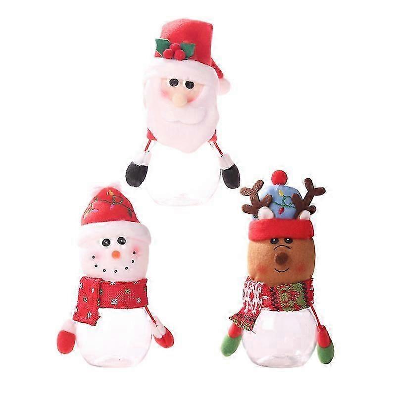 3 pieces of Christmas candy tins, Christmas boxes, Christmas candy containers