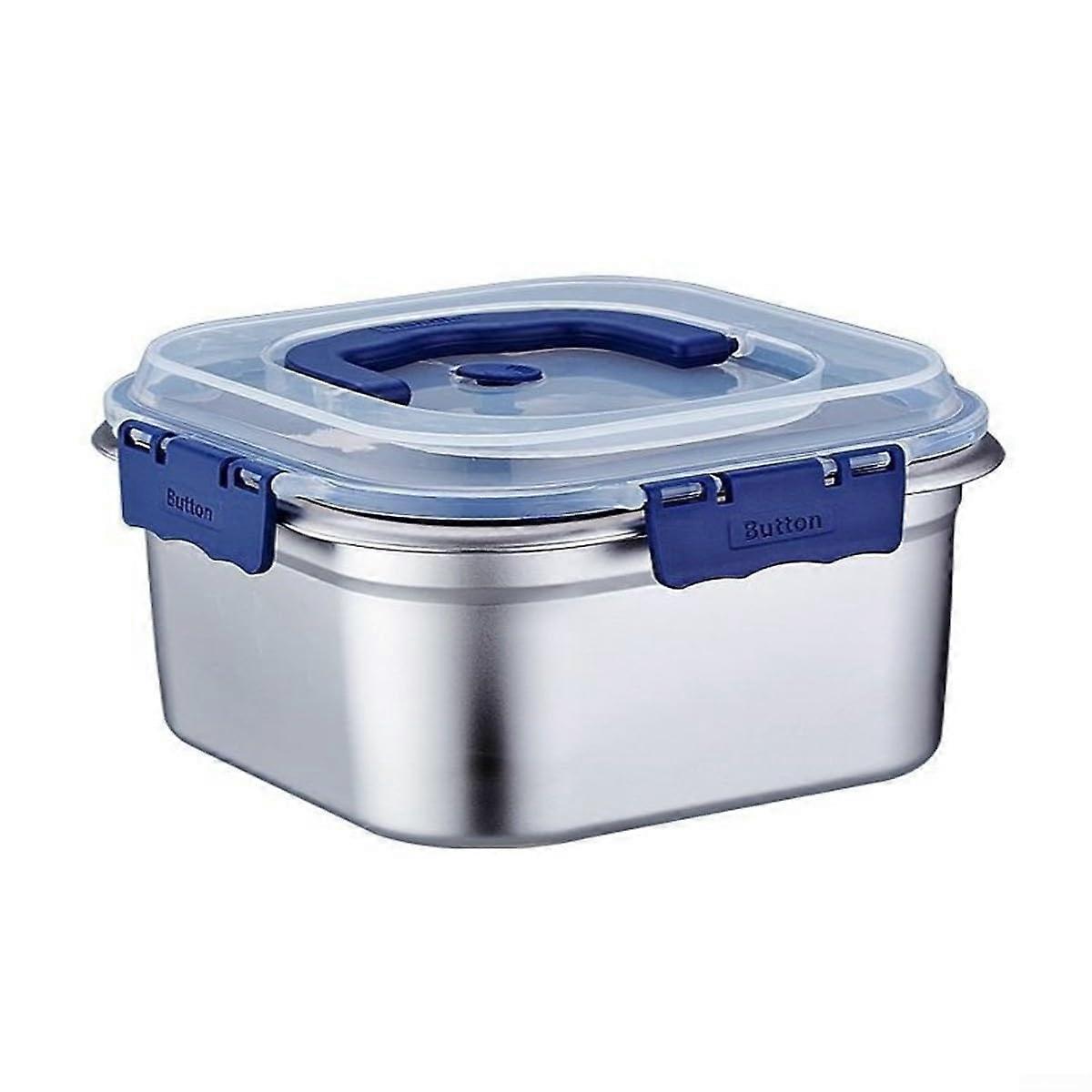 Stainless Steel Meal Storage Container With Silicone Seals For Safe And Secure Use 4000ML