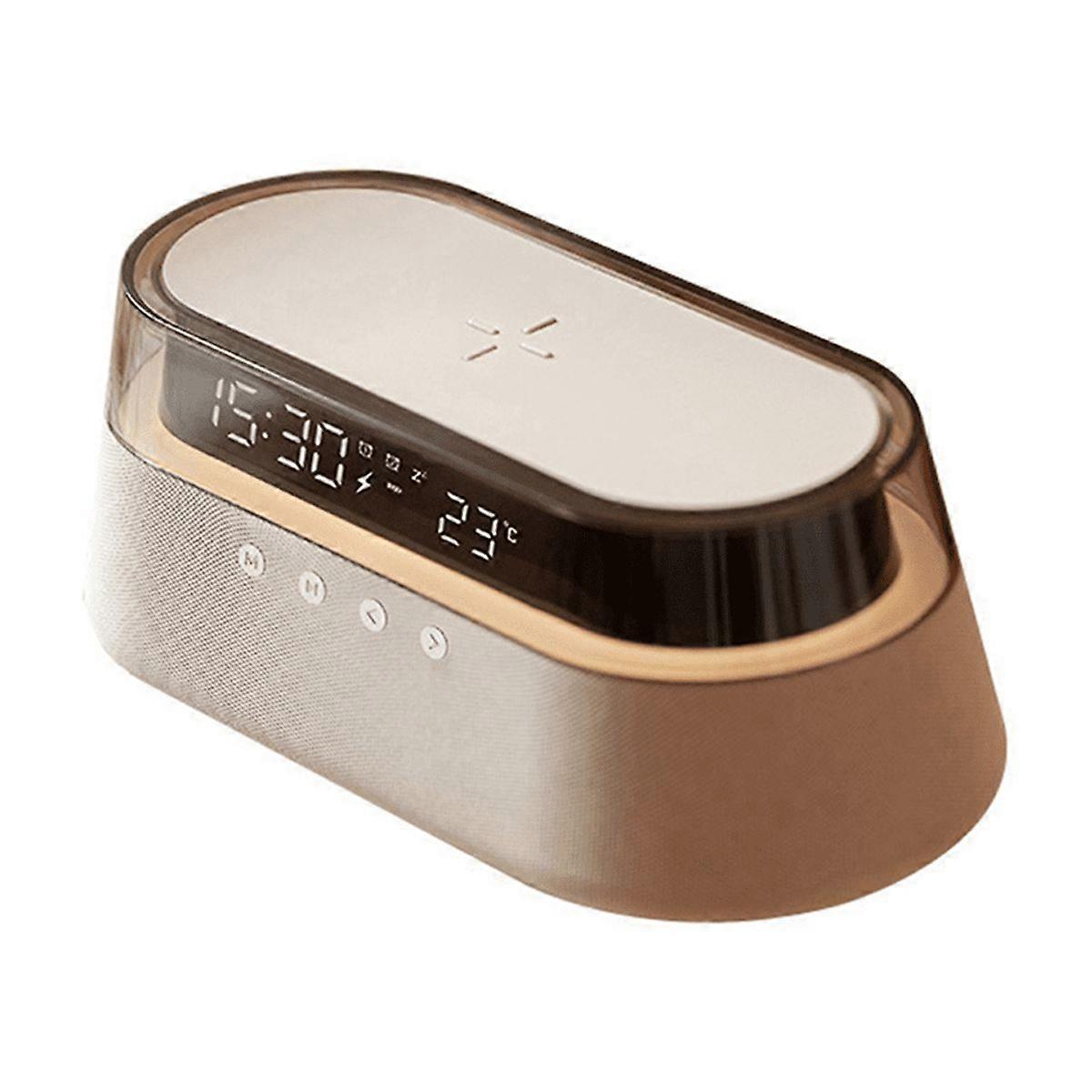 Colorful Wireless Bluetooth Speakers Wireless Charging Music Desk Lamp Digital Display Clock Night Light Desk Lamp