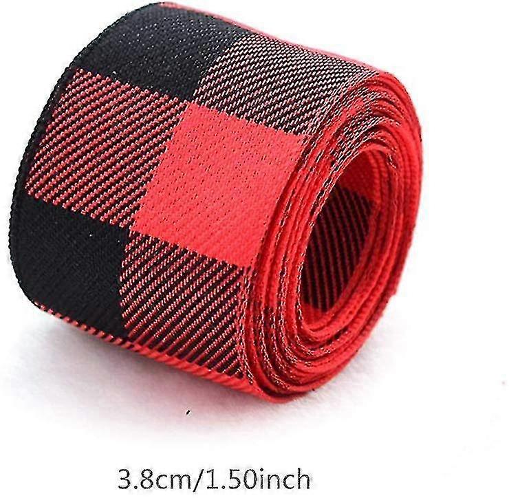 Red and Black Plaid Burlap Christmas Wired Ribbon: New Arrival Wrapping Gift with Style