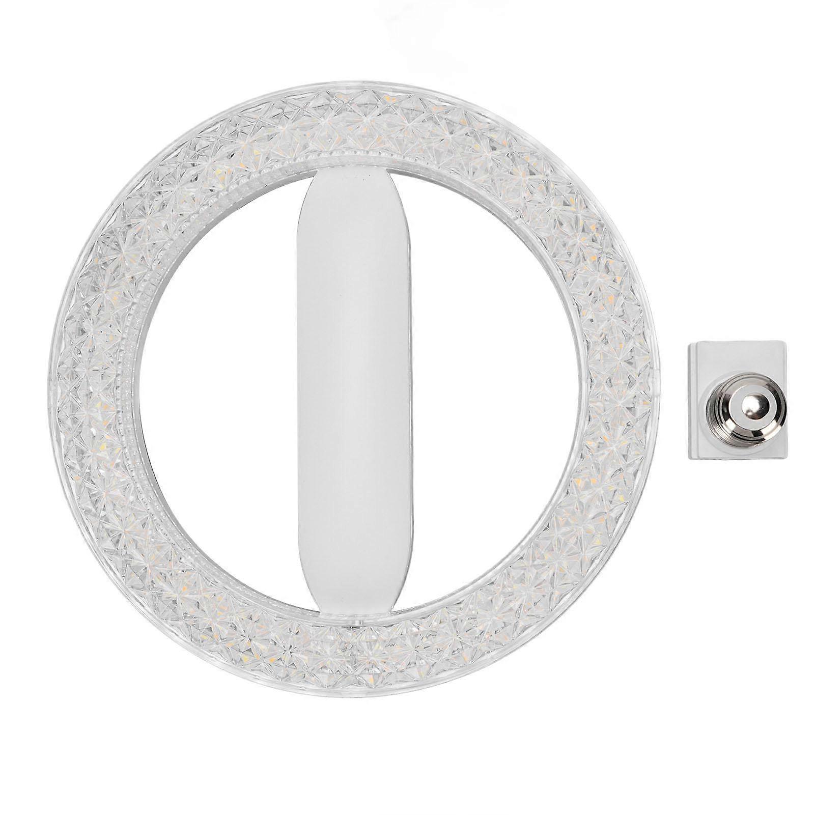 Circular Light Bulb E27 E26 24W 3 Color Temperature LED Crystal Round Energy Saving Light Bulb