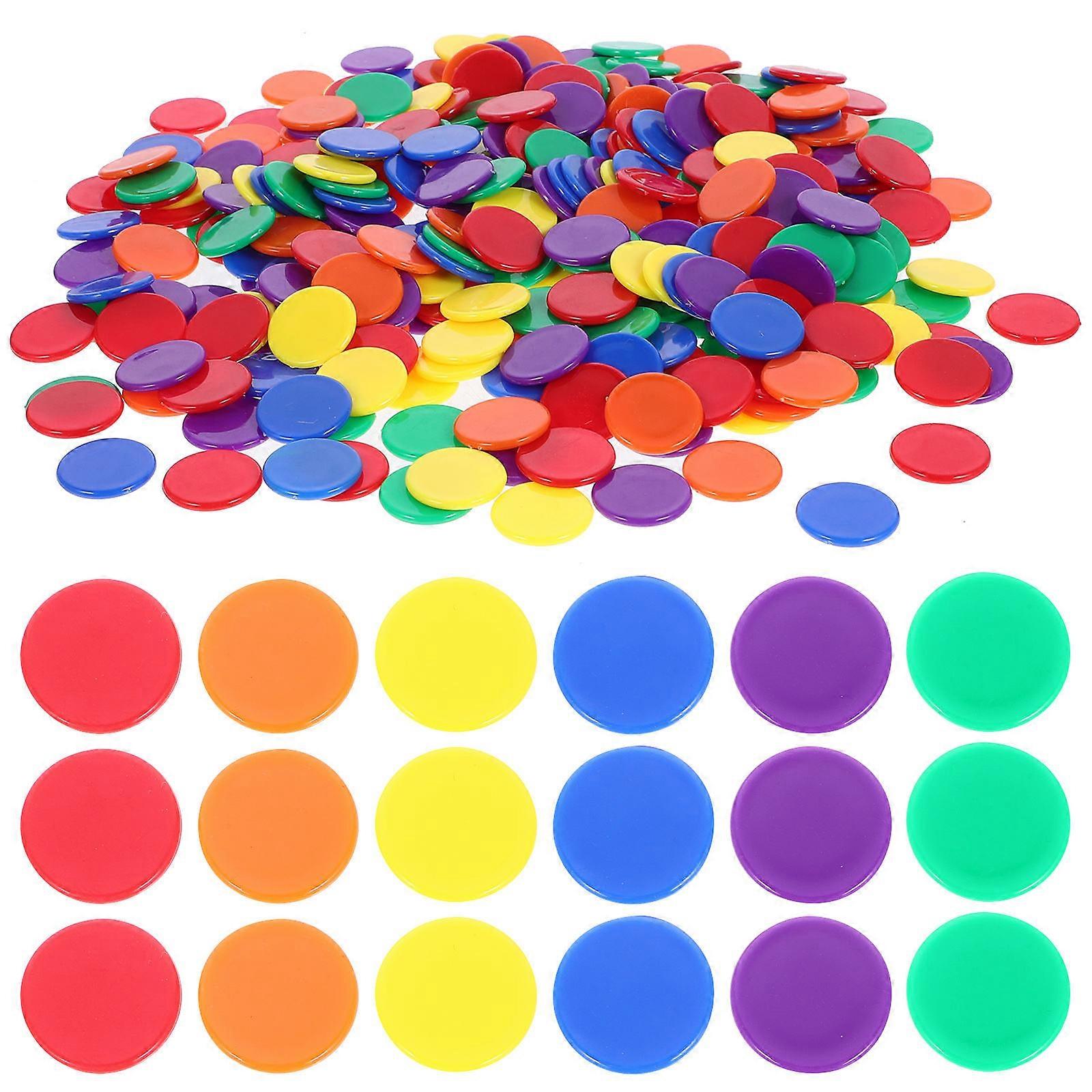 Assorted Plastic Chips for Game Counting Party Set 500Pcs