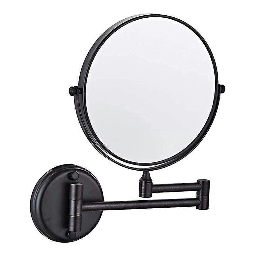 Wall Mounted Makeup Mirror Double Sided 3X Magnifying Folding Vanity Mirror for Bathroom Hotel