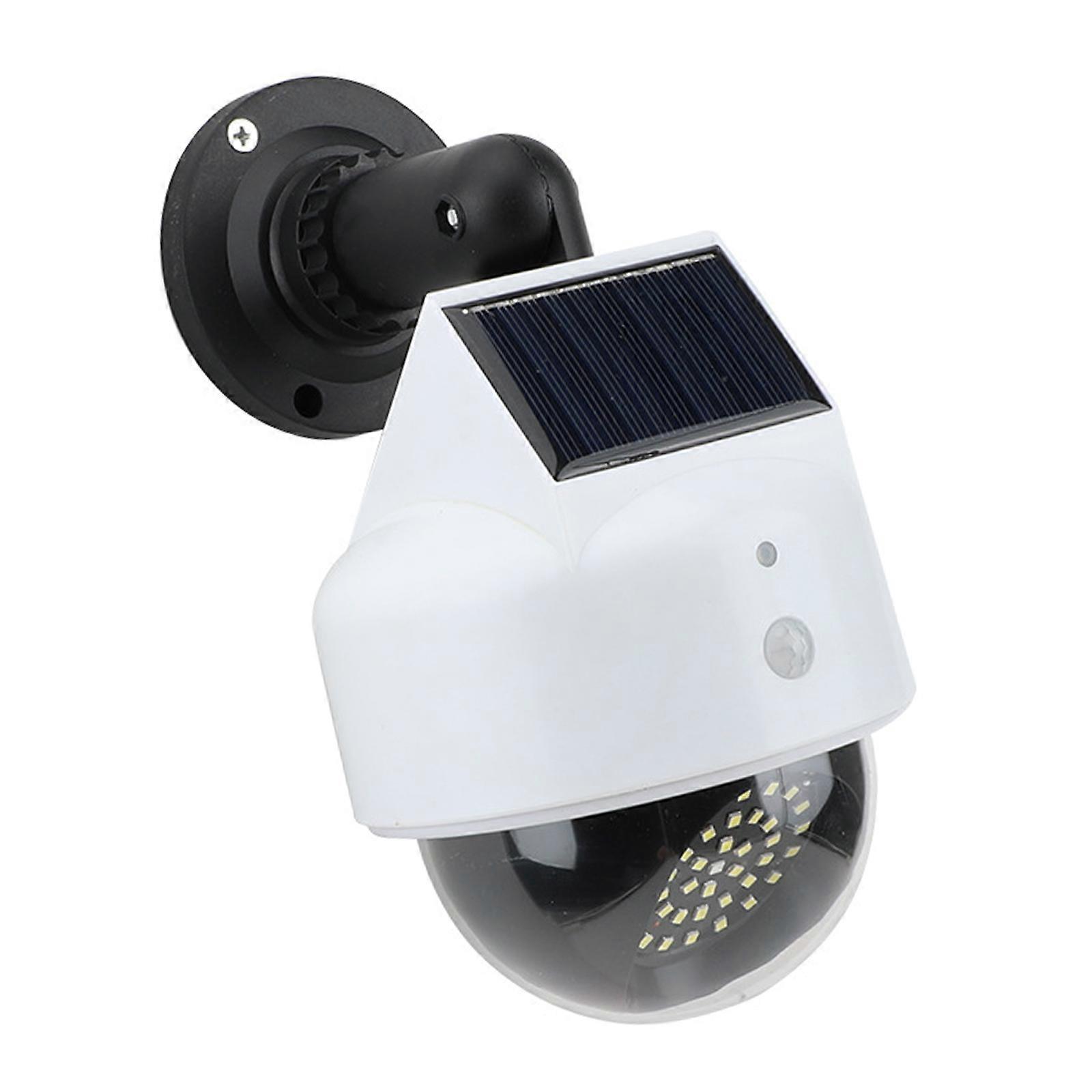 Simulated Camera Simulation Monitor Camera with LED Light Solar Powered Dome Fake Camera Remote Control Multicolor