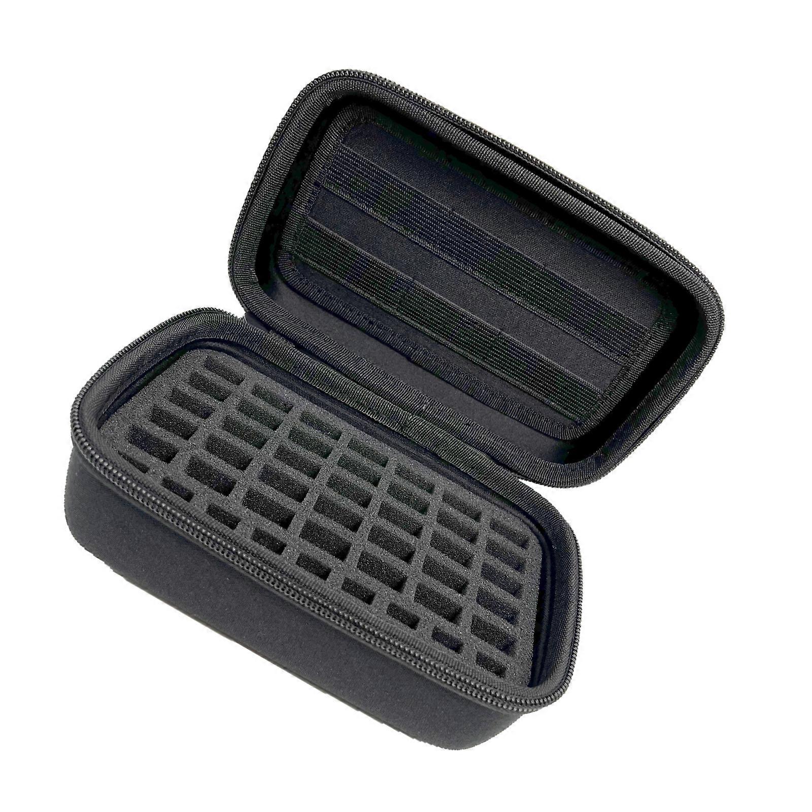 Secure Nylon Storage Box Organized Travel Companion Upgrades for Electronics Carries 44 Flash Drives 6 Memory Cards Multicolor