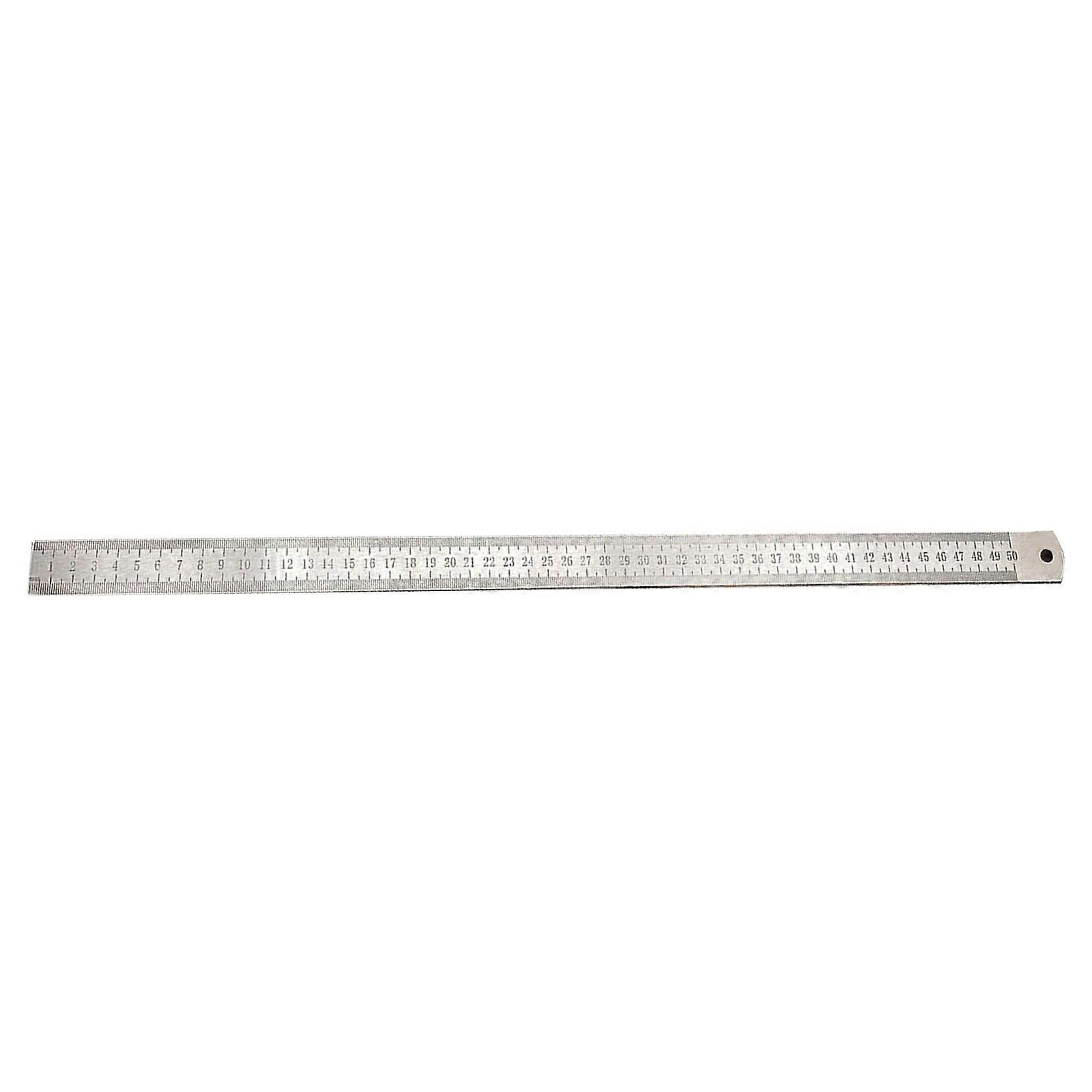 Multipurpose 52cm Steel Rulers with Not Slip Grip & Carrying Case Measuring Tool with Safety Edges for Precise Measure Multicolor