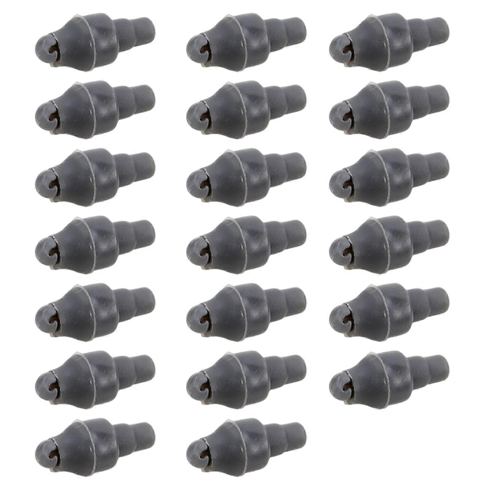 20pack Quickly Change Rubber Beads Carps Fishing Method Feeders Rigs Connectors for Pond Carps Angling Multicolor