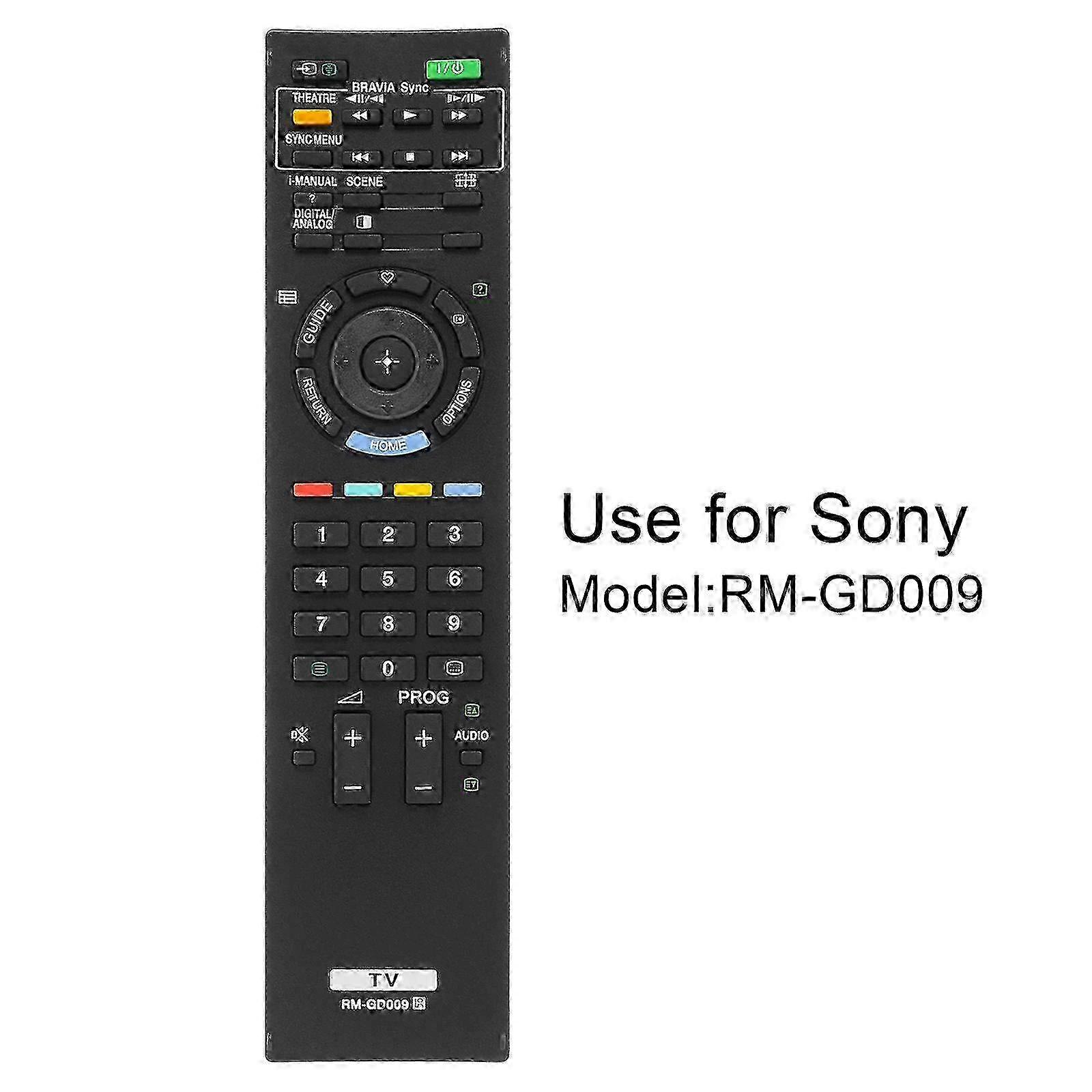 Replacement RM-GD009 Use for Sony Bravia TV Remote Control KDL-46EX500 KDL-40EX500 KDL-32EX400 KDL-40EX400 KDL-32EX500