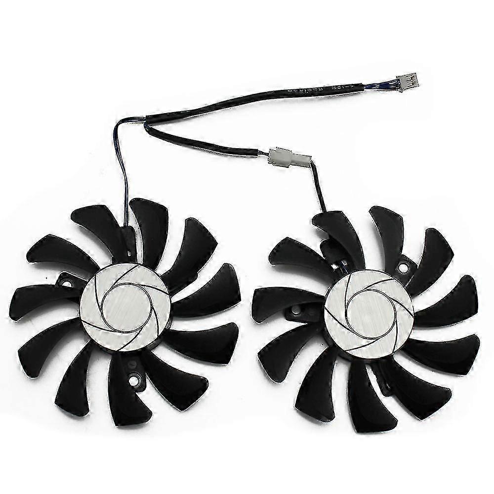 75mm 2pin Gtx1050ti Gpu Cooler Dual Fan For Geforce Gtx 1050ti Gtx-1050-ti-4gt-oc Graphic Card Cool-haoyi