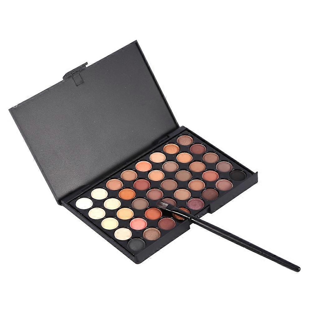Cosmetic Matte Eyeshadow Cream Eye Shadow Makeup Palette Shimmer Set 40 Color With Brush(#1)