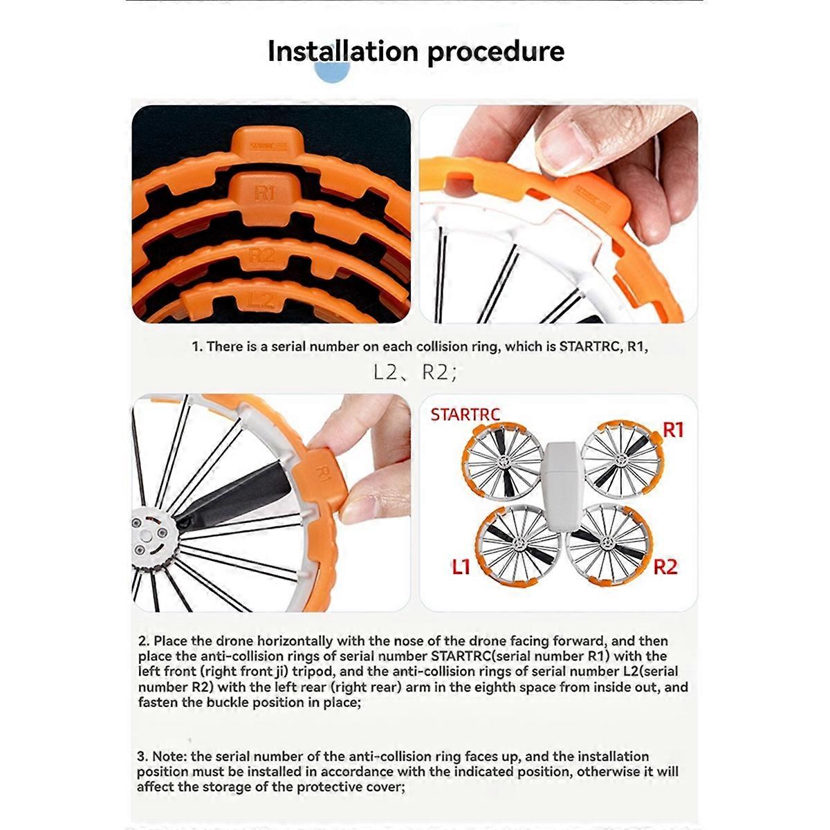 Propeller Guard for FLIP Drone Anti-Collision Ring Propeller Protector for FLIP Drone Parts A