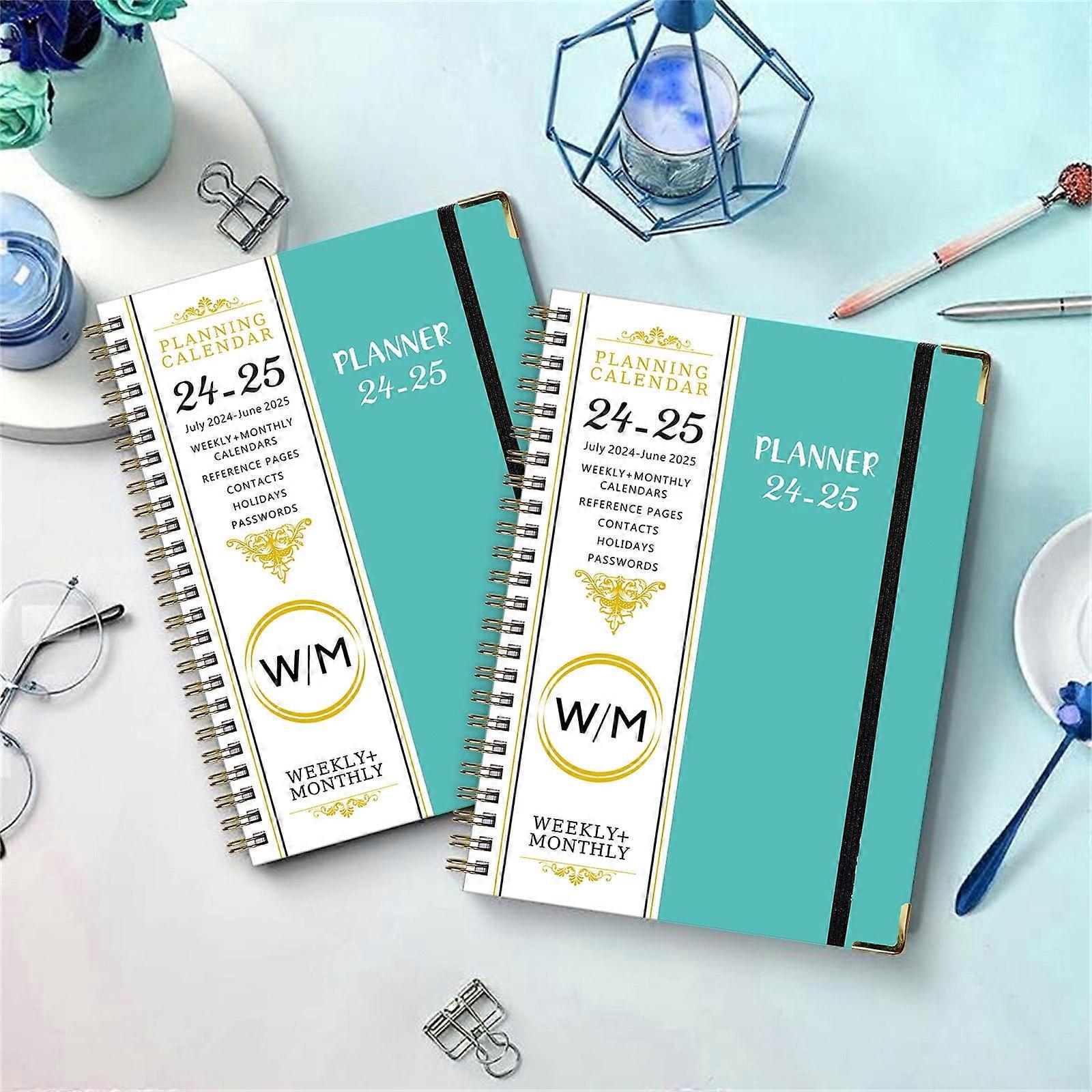 maxiaoxia 2024-2025 English Schedule A5 Plan Book With Separating Pages Plan Notebook Coil Book School Notebooks Paper College