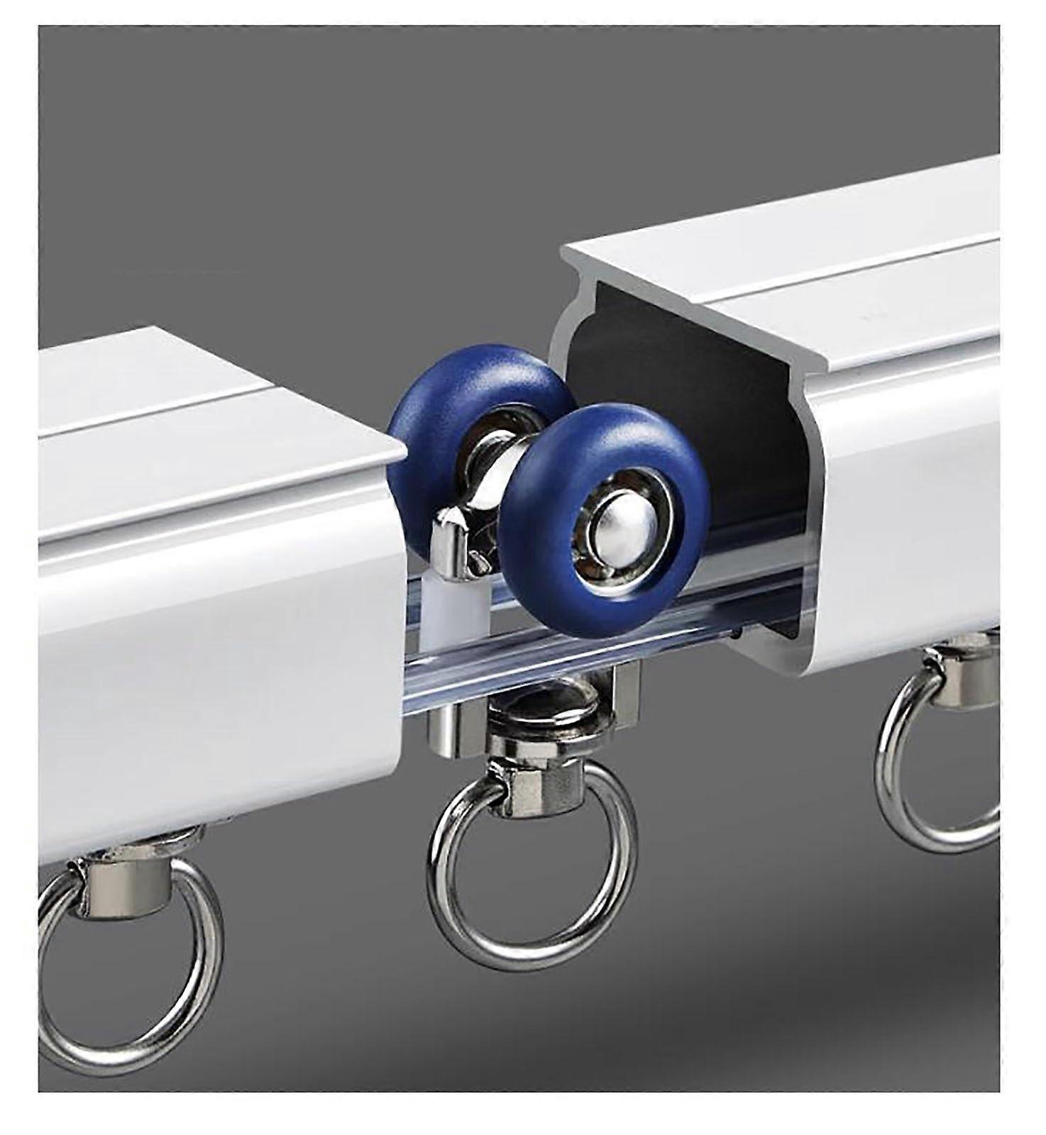 Sliding Curtain Track Rail Set  Smooth Quiet Ceiling Mount for RV, Bunk Bed, Retail  1.5m Adjustable