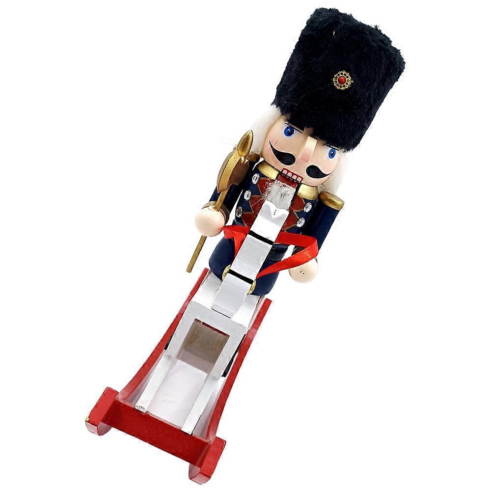 Wooden Nutcracker Ornament Christmas Nutcracker Figures for Tabletop Decoration