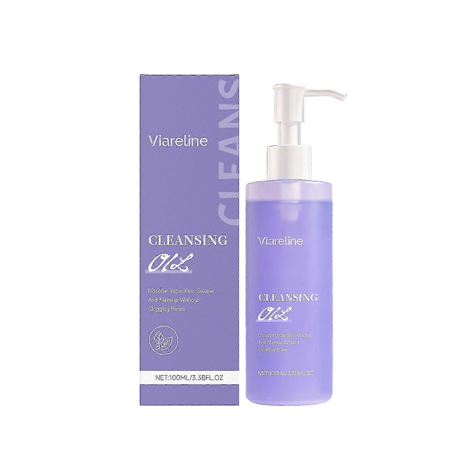 Viareline Gentle Cleansing Oil Soft Cleansing Facial Dissolving Makeup Light Not Tight Cleansing Oil