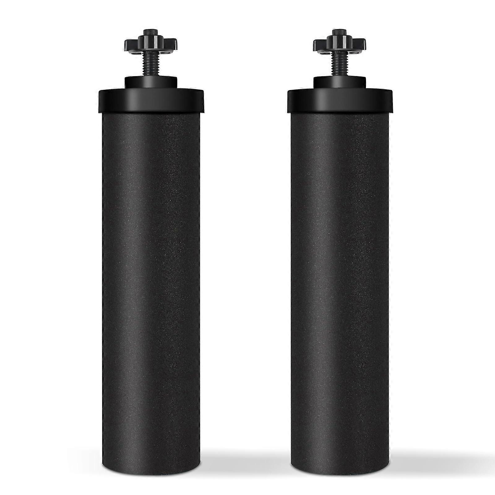 Water Filter Replacement Black Purification Elements 99% Contaminant Removal Pack of 2 for Berkey