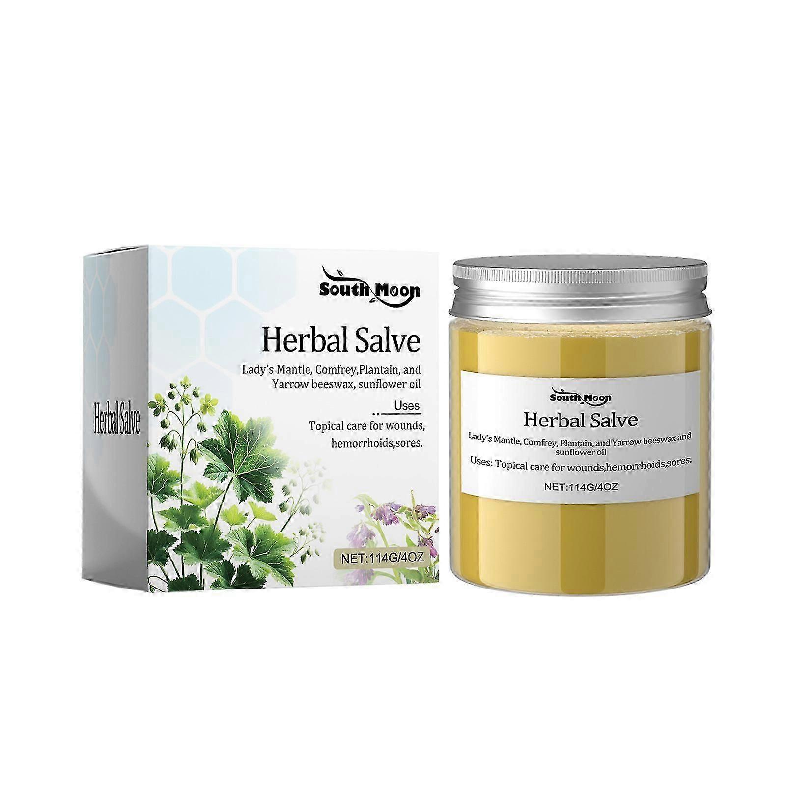 herbal cream contains comfrey leaf extract, comforter leaf extract and plantain leaf extract