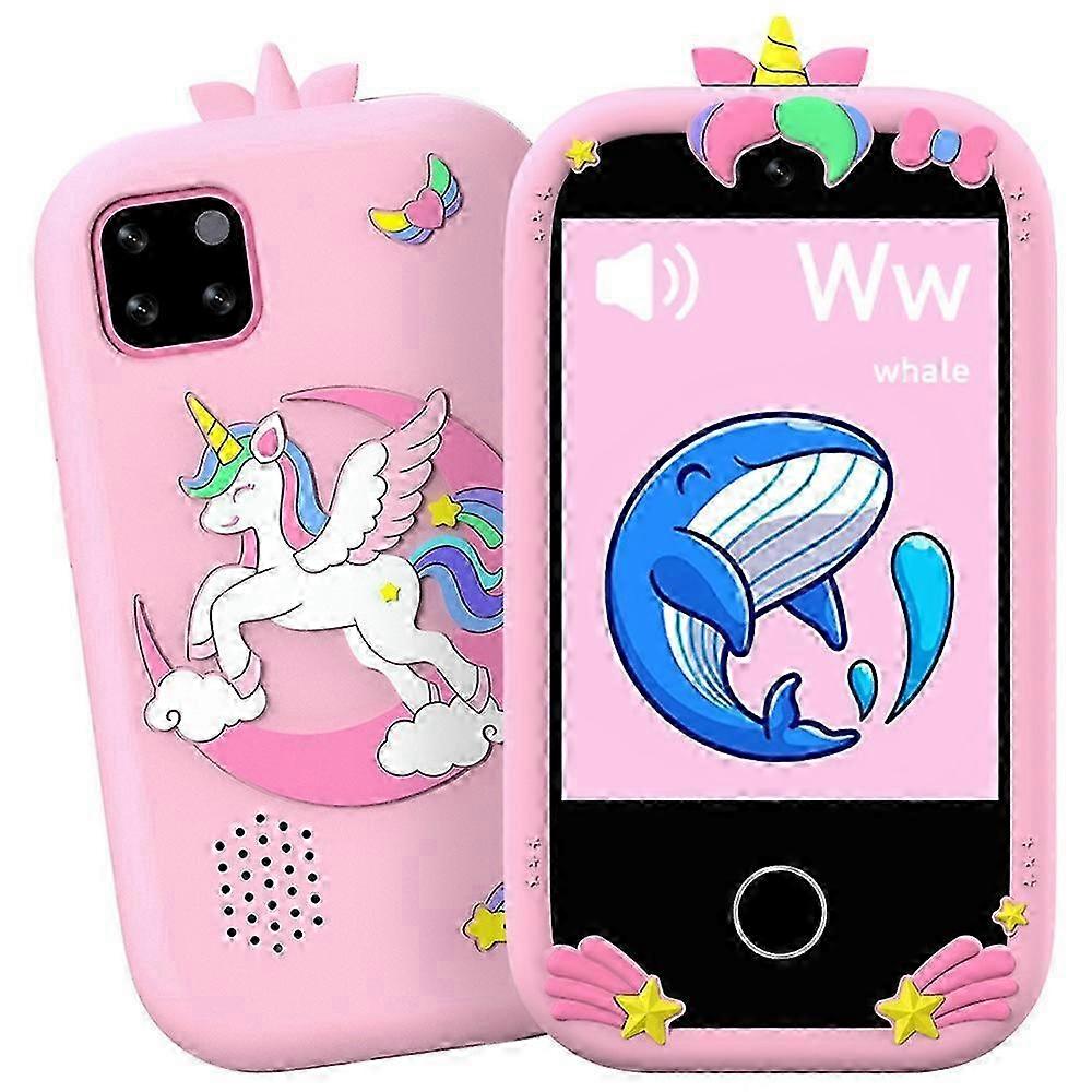 Toy Phone with Camera for Kids Educational Games, Video Recording and Included 32GB Memory Card