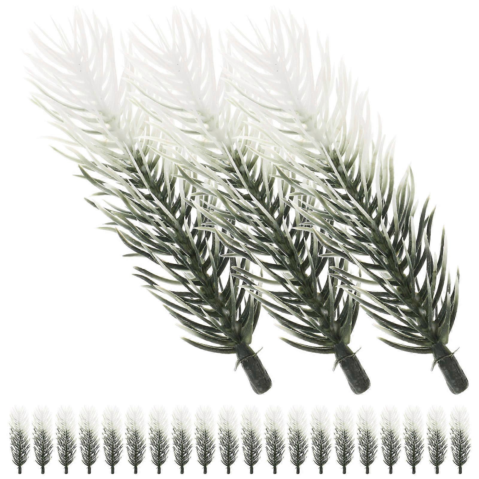 Green Artificial Pine Needles for Decor Use 60Pcs