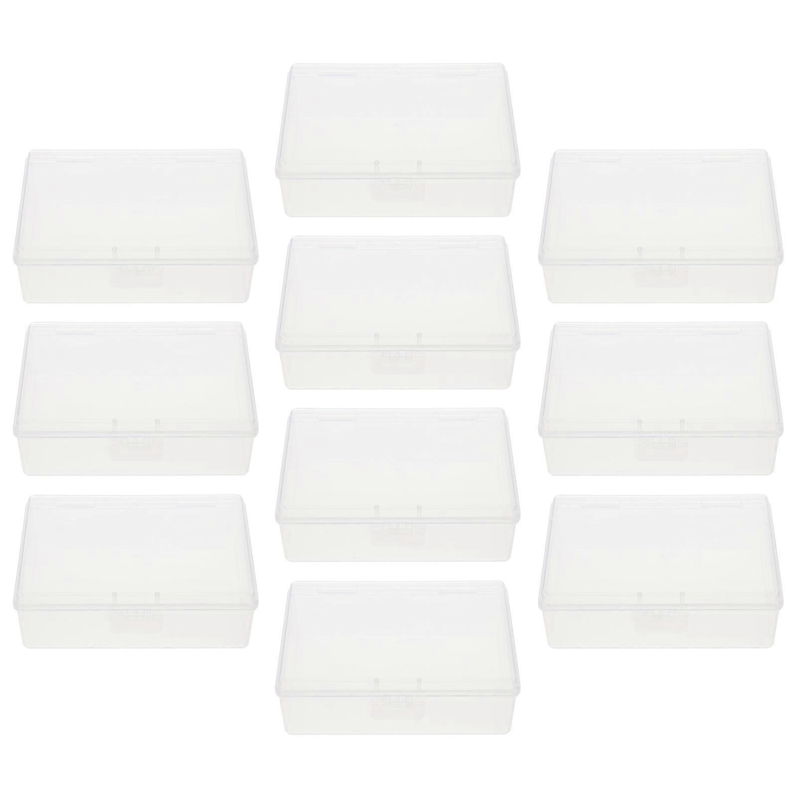 Transparent Battery Box Household Storage Case for Storage 40Pcs Clear Boxes