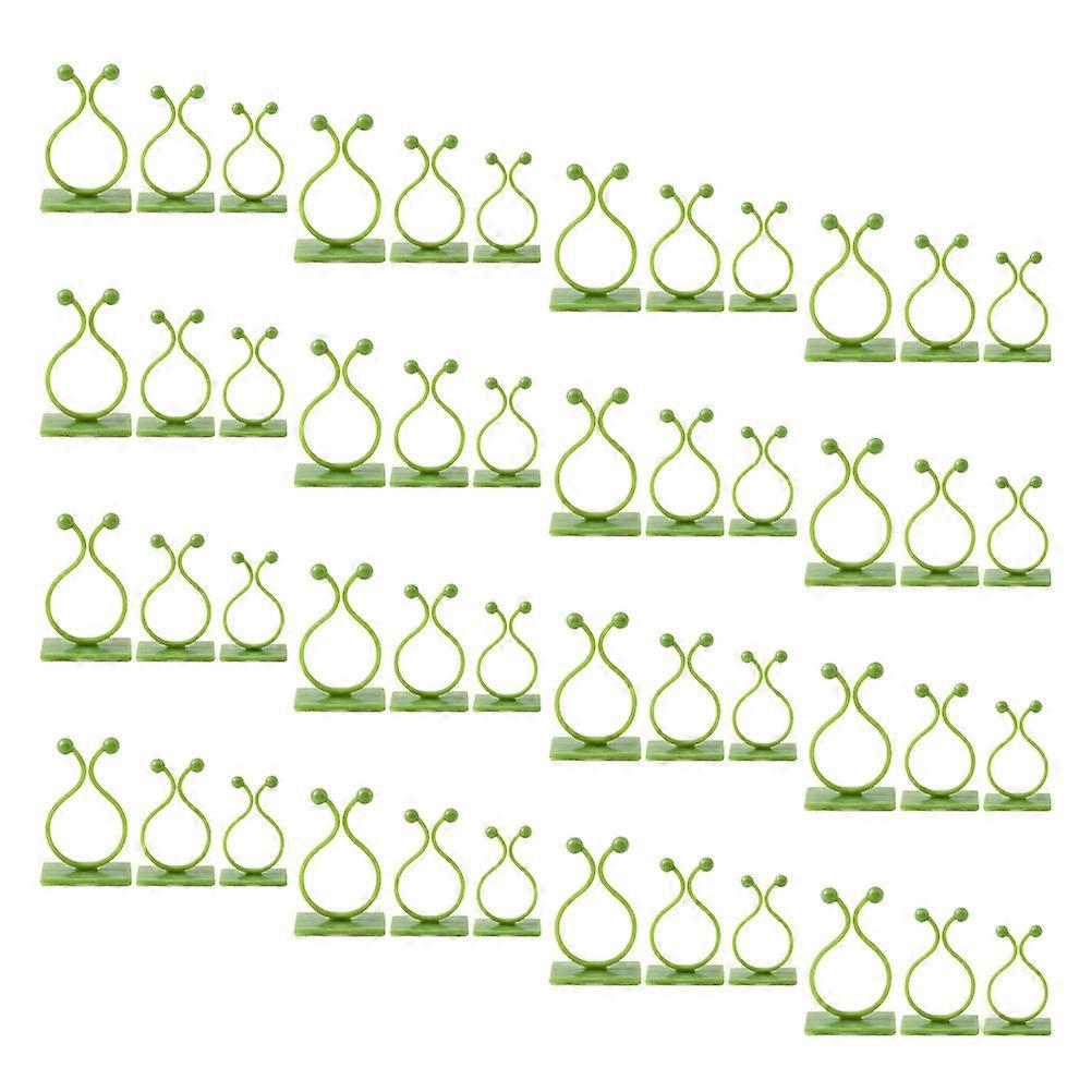 Climbing Vine Clips Plant Binding Hooks Set with 90Pcs Green Clips
