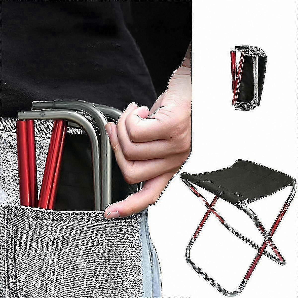 Portable Compact Folding Camp Stool for Outdoor Use Mini Collapsible Seat