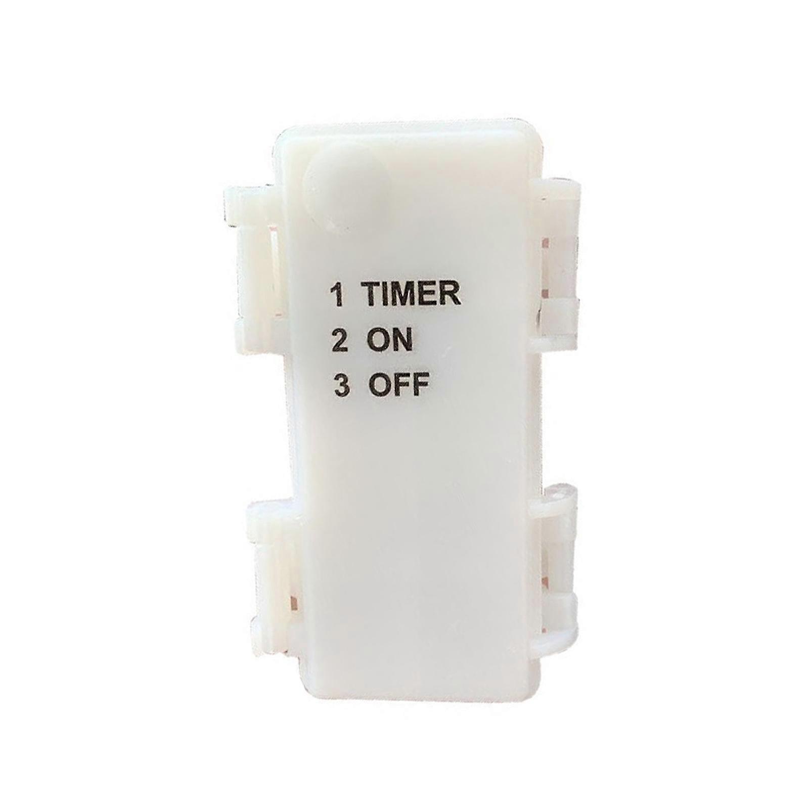 Secure Holding Plastic Battery Holder Waterproof for 2 2A Batteries Case Featuring Timer Switching Dustproof Protections  White