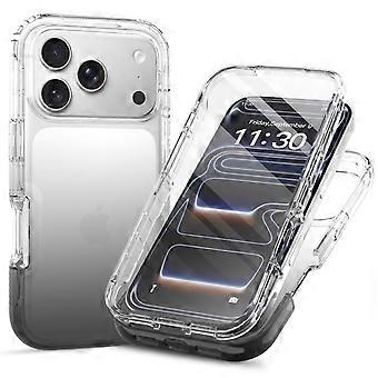 Hoesje voor iPhone 17 Pro Max met ingebouwde PET-schermbeschermer, PC+TPU schokbestendige volledige behuizing.
