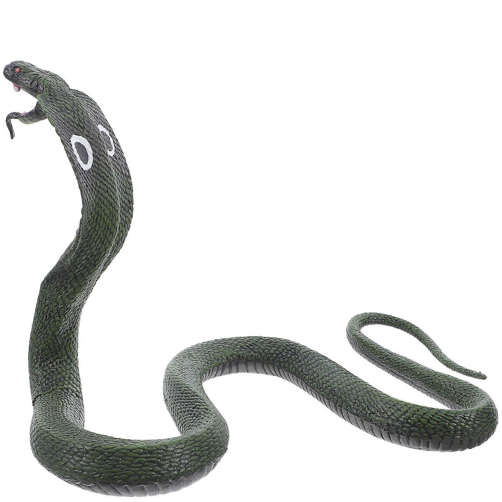 Eye-Catching Cobra Snake Model for Decor Realistic Solid Sculpture Figure