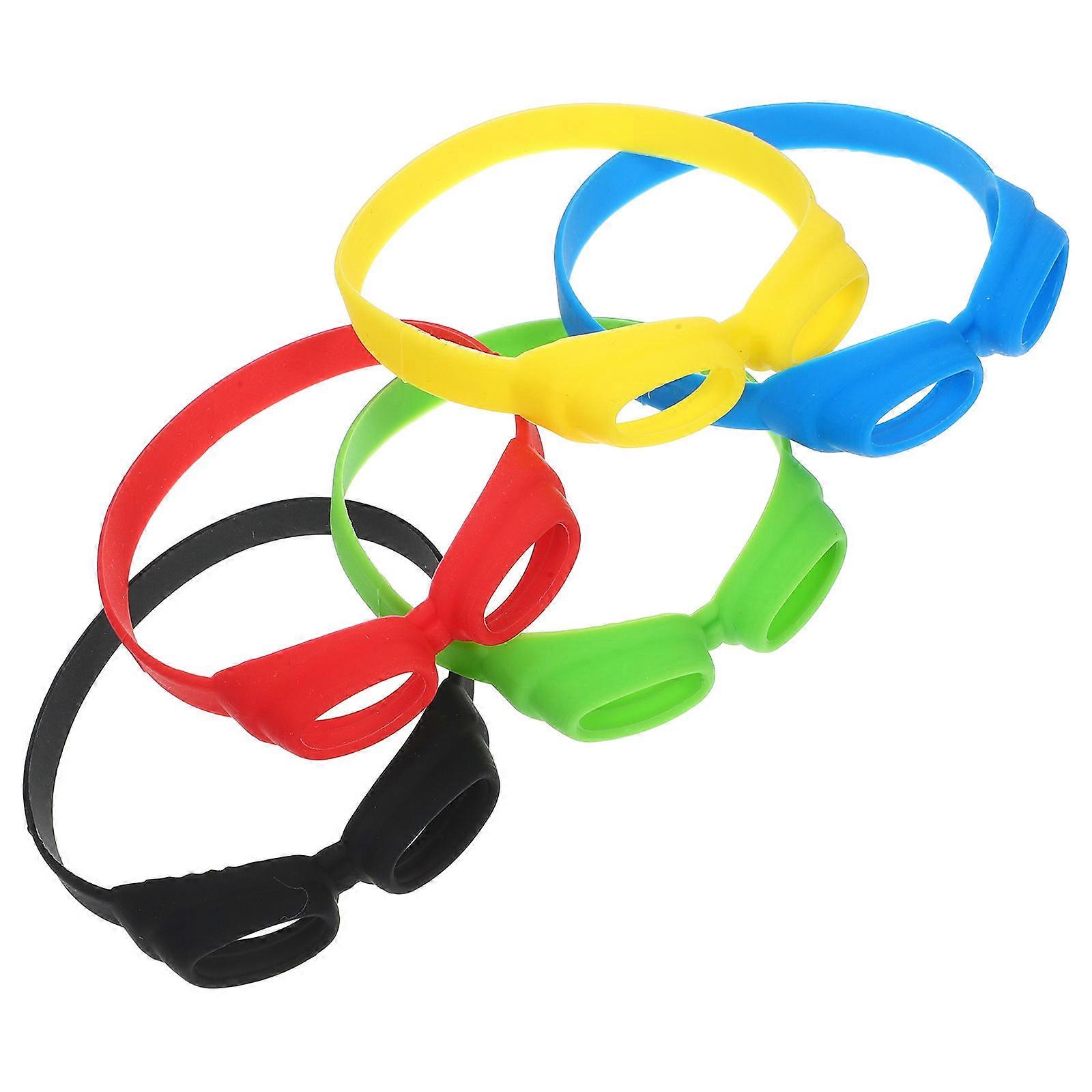 Silicone Markers for Cup Identification Assorted and Creative Design 5 Pieces