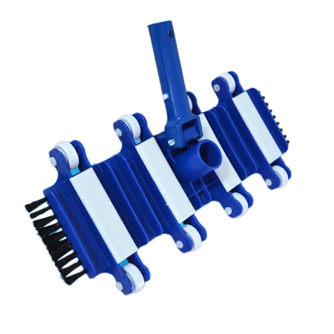 Flexible Pool Vacuum Brush with Nylon Wheels for Smooth Bottom Swimming Pool Cleaning Ref: 7692