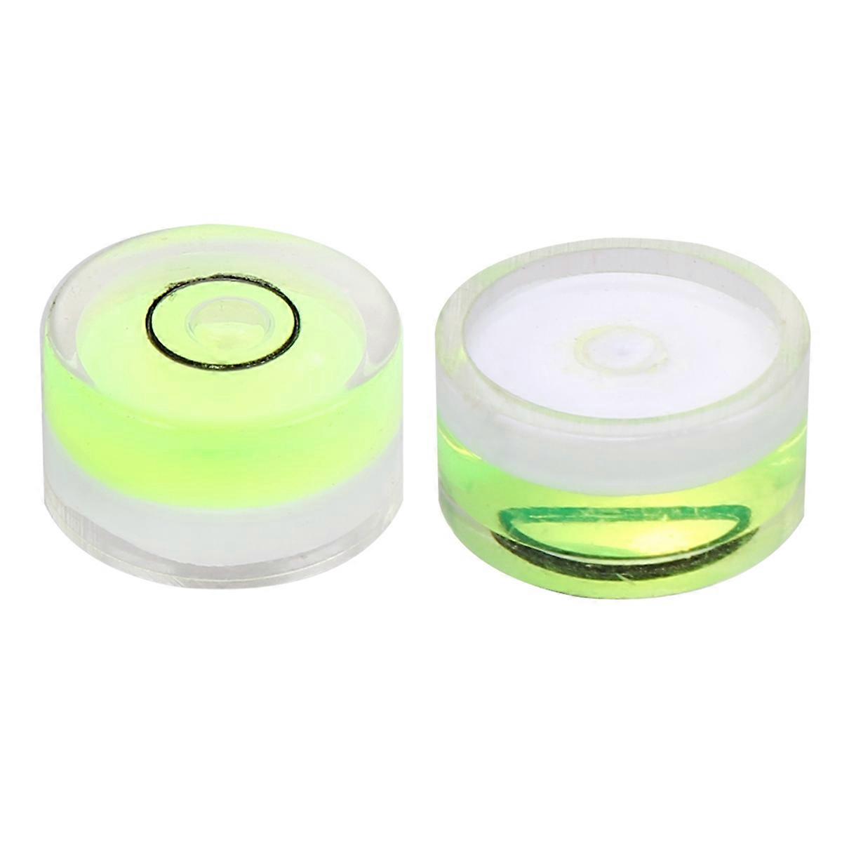 High Precision Bubble Level Circular Surface Leveling Tool Green 16Pcs