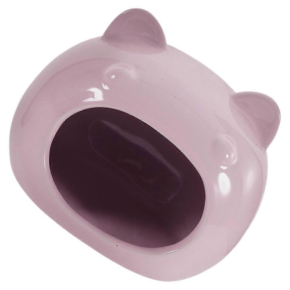 Pet Hamster Hideout Ceramic House for Cooling Use Purple Small Hideout
