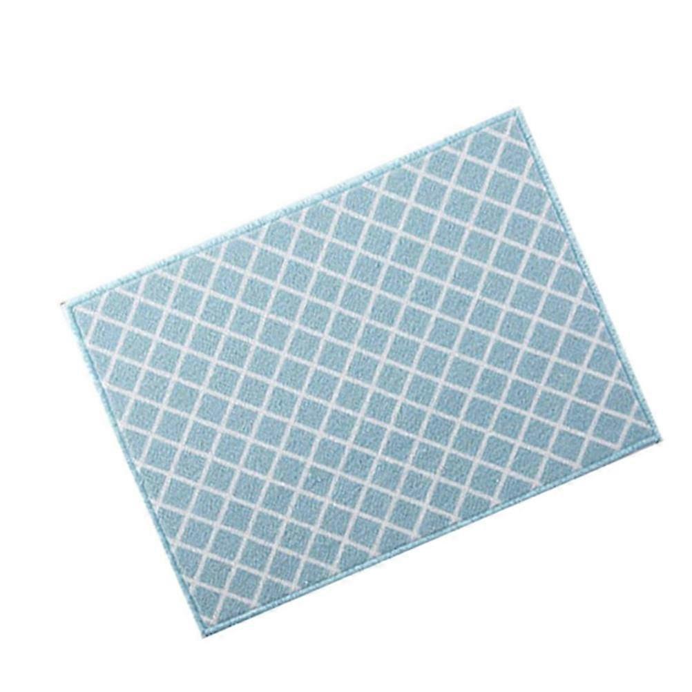 Green Dish Drain Pad for Kitchen Use with Absorbent Drying Mat