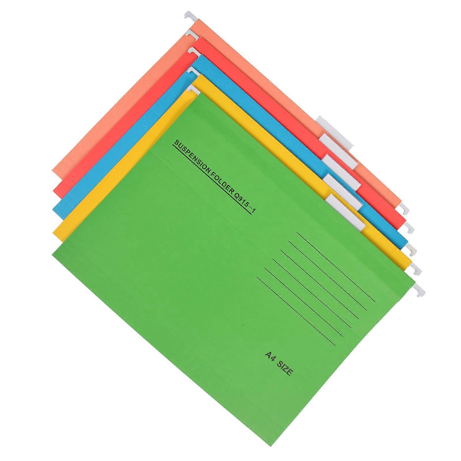 File Folder Hanging Organizer for Coupon Storage 5Pcs Colorful Set