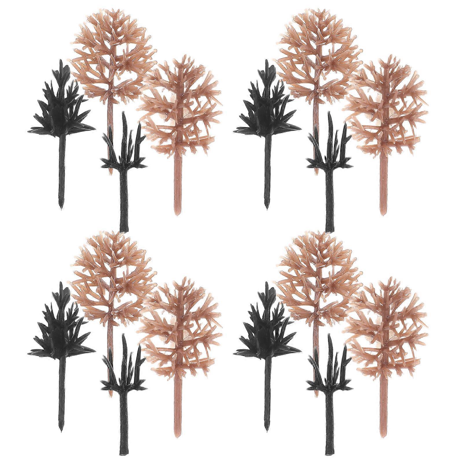 Mini Trees Plastic Miniature Trees for DIY Use 116Pcs Model Set