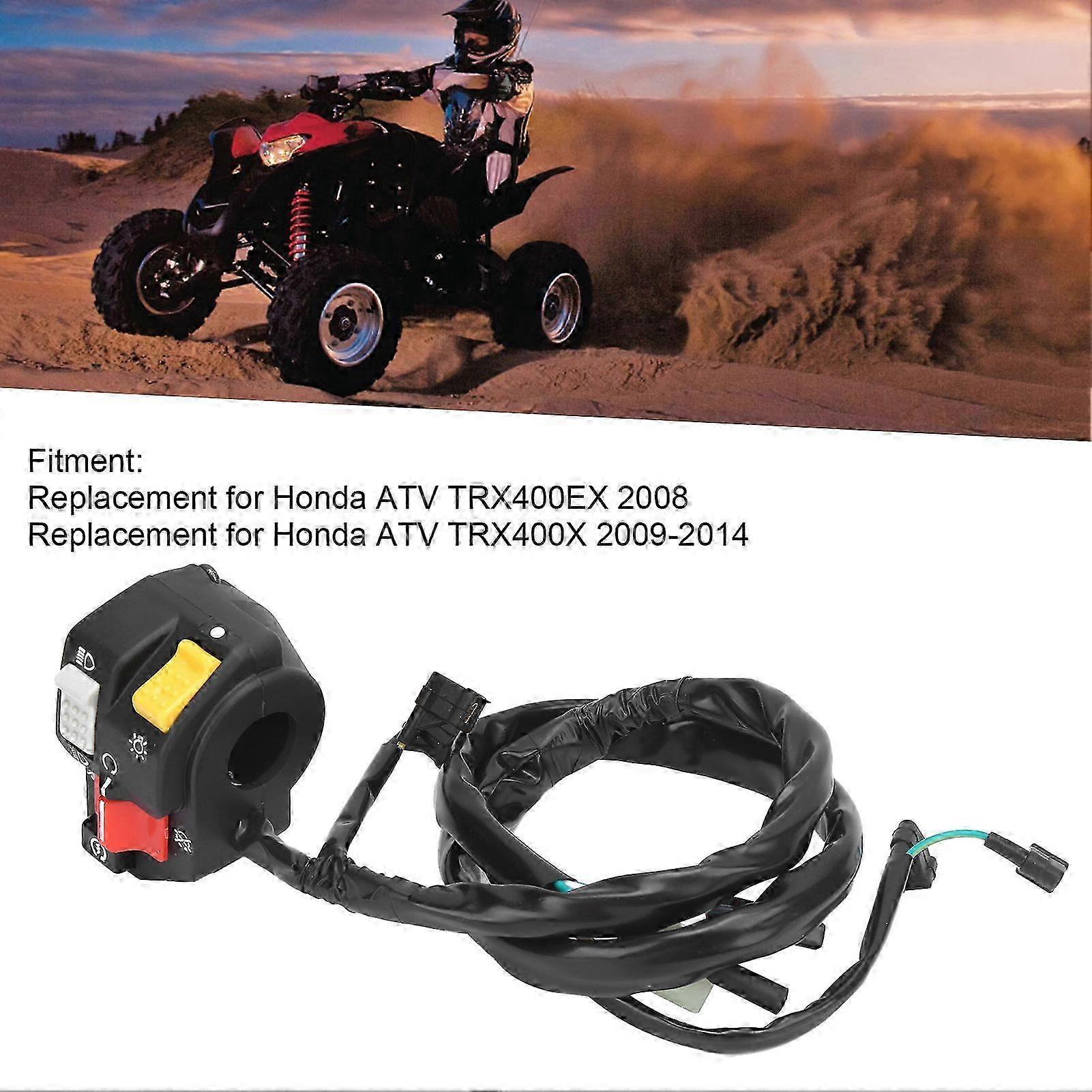 2025 Handlebar Switch Starter/Kill/On/Off Button Replacement for Honda ATV TRX400X 2009?2014