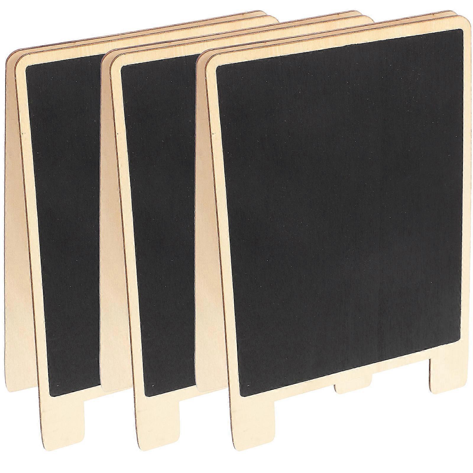 Wooden Standing Blackboards for Message 3Pcs Black Double Sided Boards