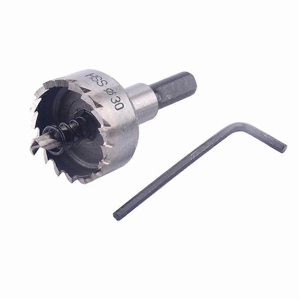 Hole Drill Bit Set Hss Cutter for Woodworking Tool 5Pcs Silver