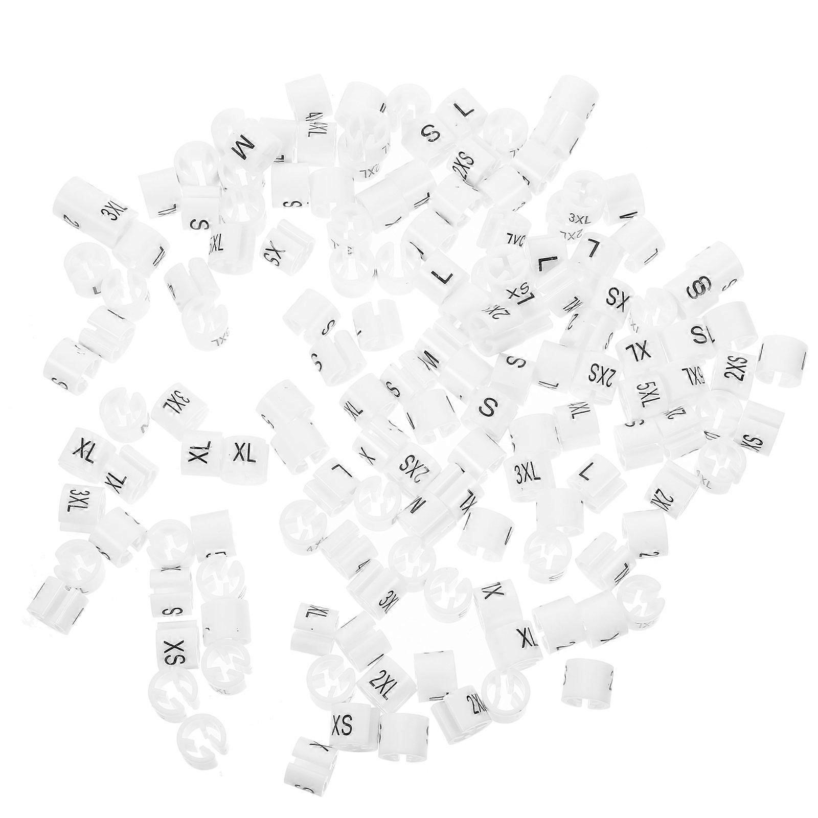 Plastic Size Circle Rings for Clothes Size Tag 1000Pcs Display Circles