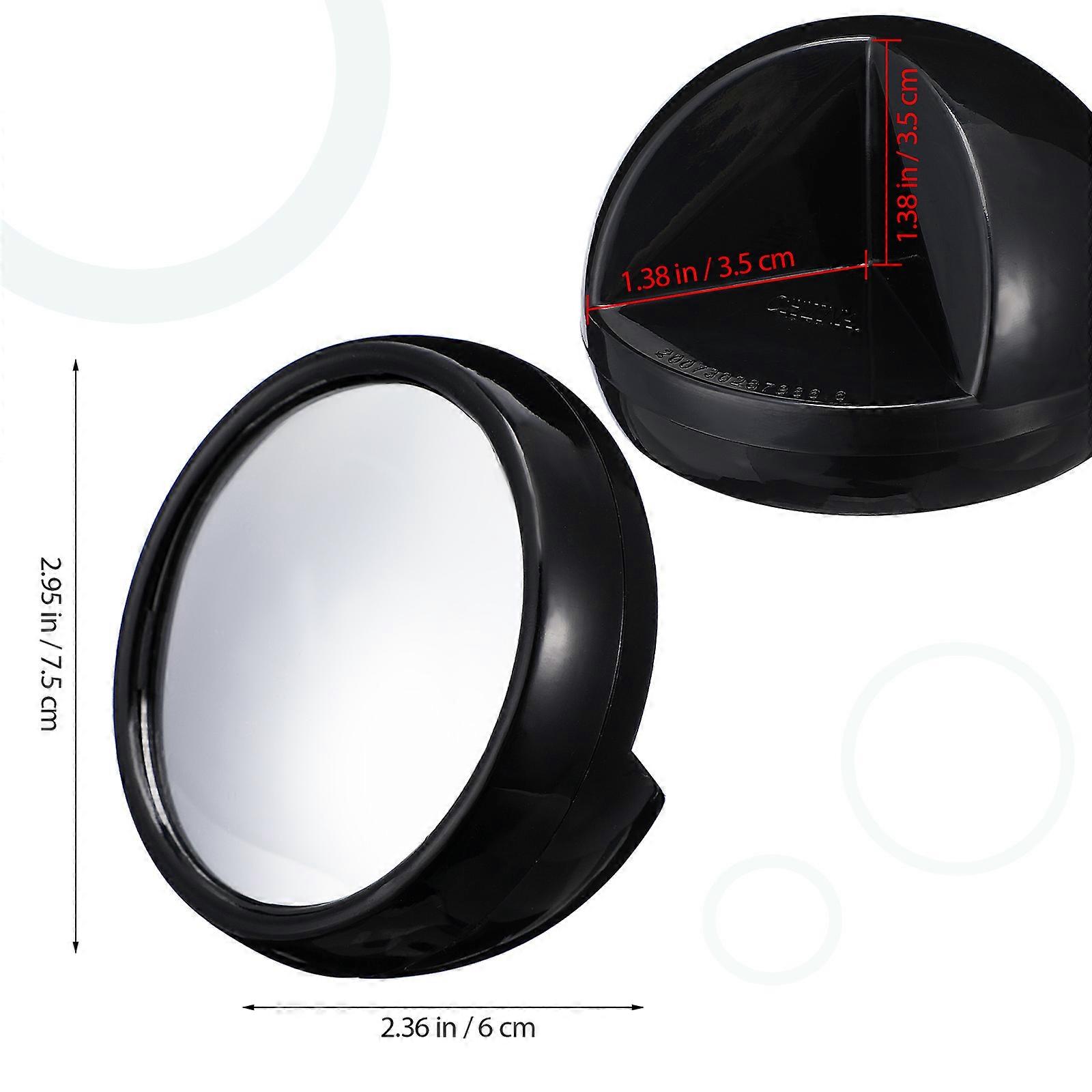 Computer Mirror Rear View Mirror for Office Desk 3Pcs Cubical Accessory